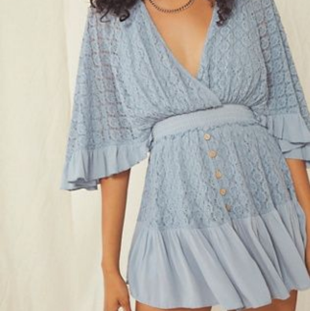 FREE PEOPLE Shyanne Romper (L)
